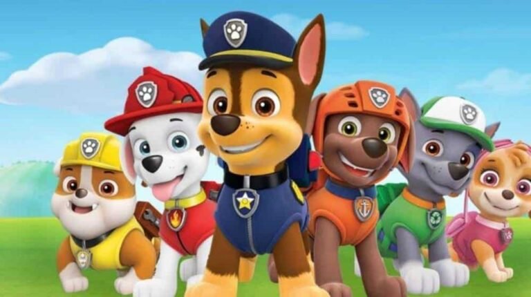 personajes de la patrulla canina juntos