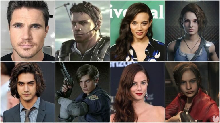 personajes de resident evil en accion