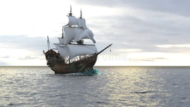 piratas navegando en un oceano vasto