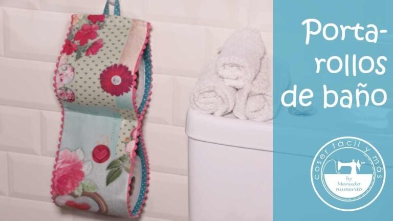 Cómo hacer un porta papel higiénico de tela utilizando moldes 1 porta papel higienico de tela colorido