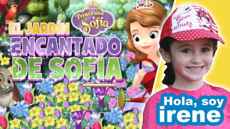 princesa sofia en un jardin encantado