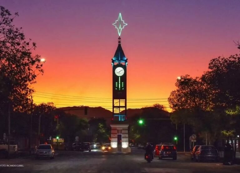 reloj con ciudades y paisajes de mendoza