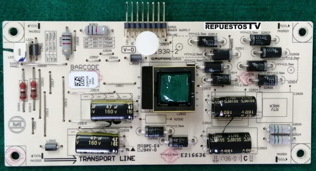 Qué tipos de repuestos son necesarios para reparar un TV LED