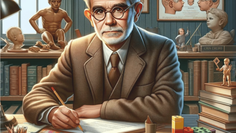 Quién fue Jean Piaget y cuál es su relación con Ramos Mejía 11 retrato de jean piaget en su estudio