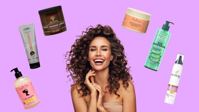 rizos definidos con productos para el cabello