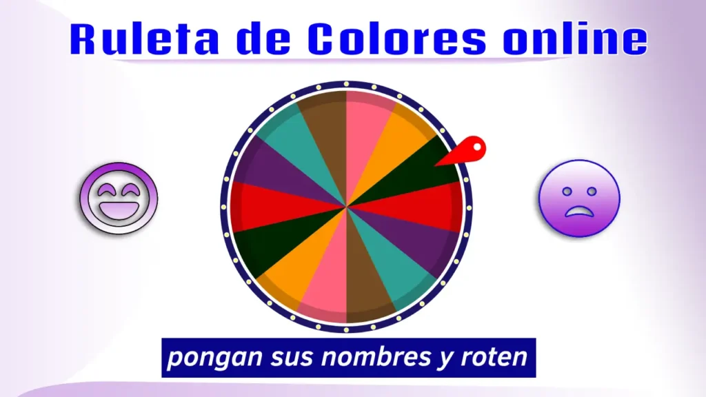 ruleta de colores en una fiesta divertida