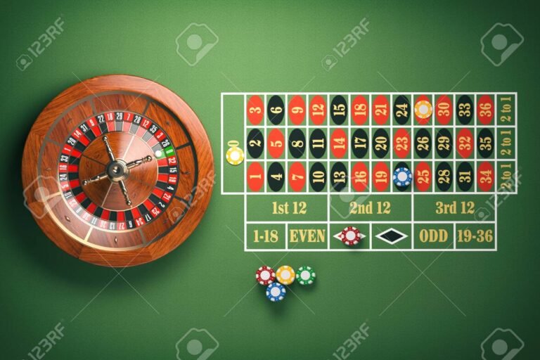 ruleta girando con fichas de colores
