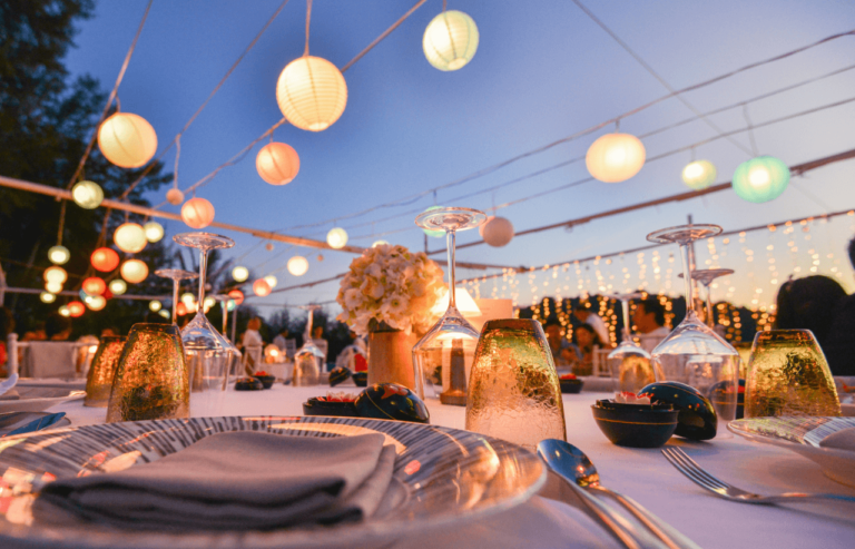salon de fiestas elegante y acogedor