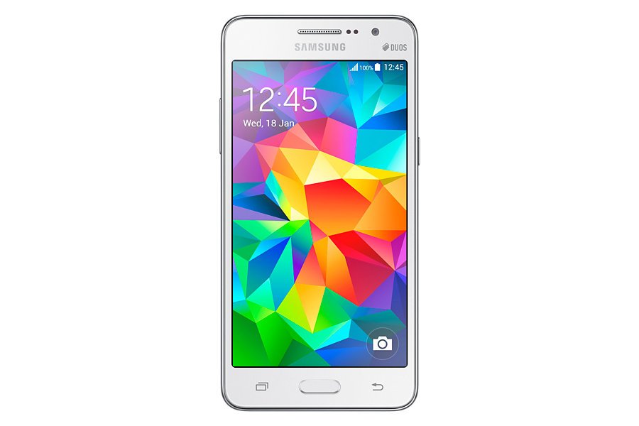 samsung galaxy core prime sobre fondo blanco