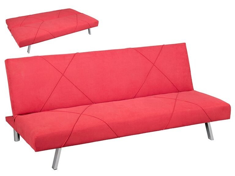 sofa cama sin brazos en ambiente acogedor