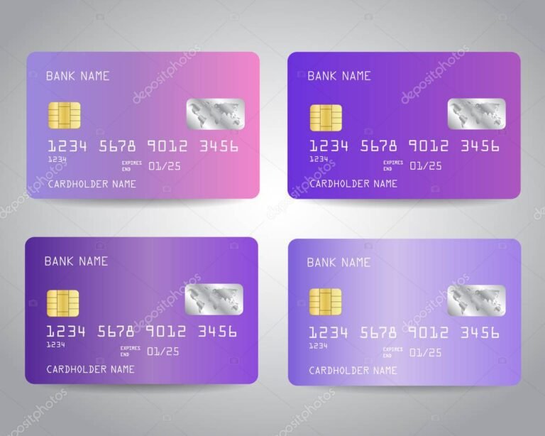 tarjeta de credito en un fondo colorido