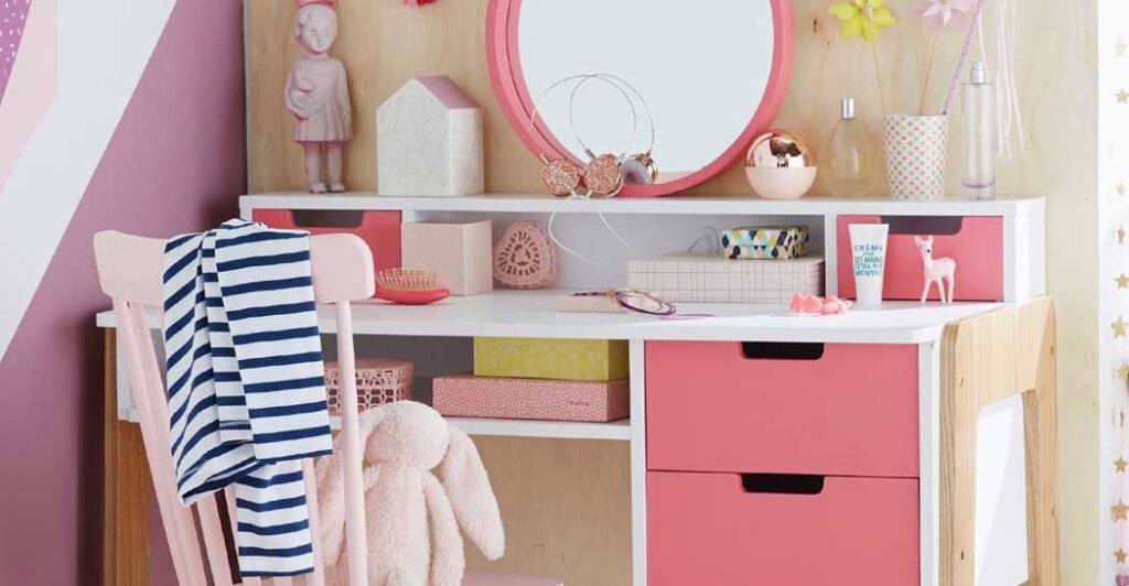 Cómo elegir un tocador moderno para niñas que combine estilo y funcionalidad