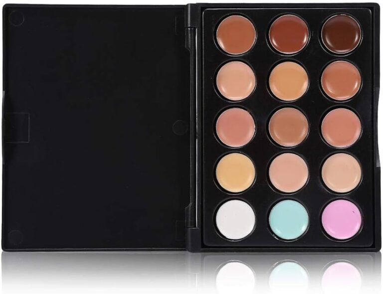 variedad de tonos de corrector en paleta