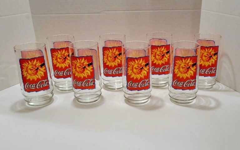 Qué características y diseños tienen los vasos de Coca Cola de vidrio 11 vasos de coca cola de vidrio coloridos