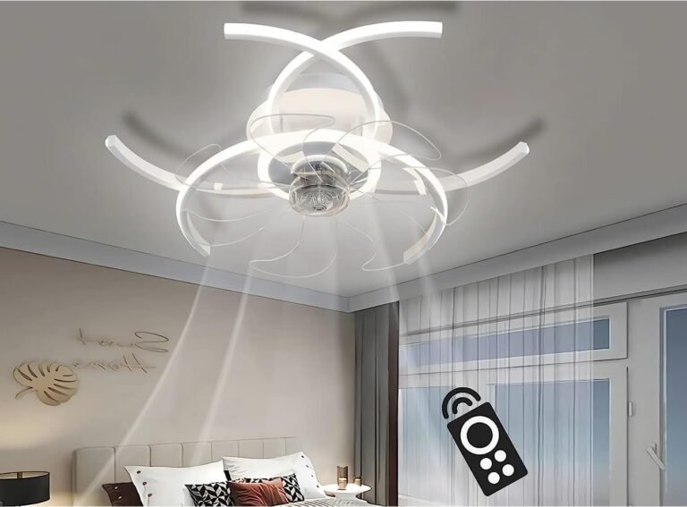 ventilador de techo moderno con luz