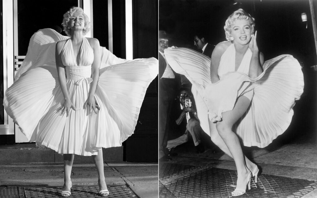 Dónde puedo encontrar información sobre el famoso vestido blanco de Marilyn Monroe