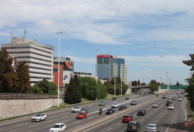 vista aerea de la colectora general paz