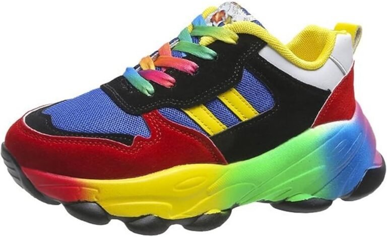 zapatillas deportivas coloridas en accion