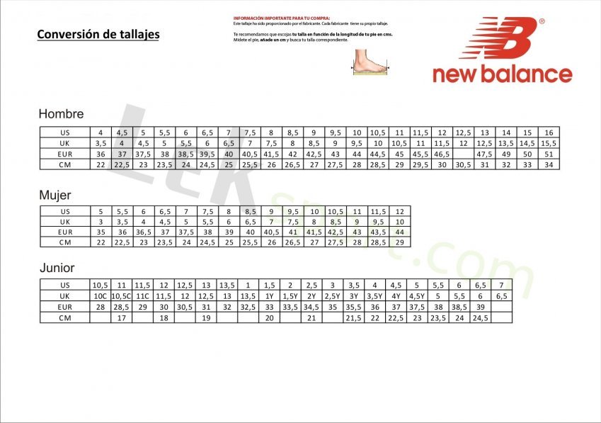 Qué tallas ofrece New Balance y cómo elegir la correcta